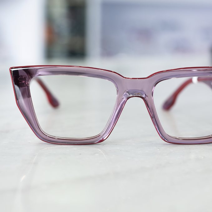 Lilac square frames